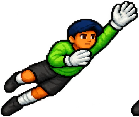 Goalkeeper parrying