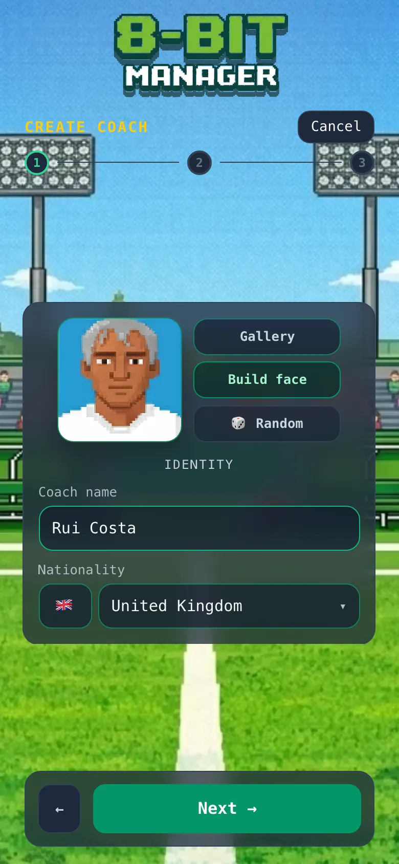 Coach creation: identity